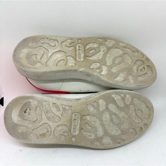 ALEXANDER MCQUEEN Oversized Chunky Platform Sneakers White Red-Orange - Sz 5 1/2 - Picture 5 of 8